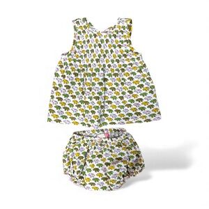 Pink Chicken - Baby Girls Jaipur 2-Piece Set, Chai Elephants (6/12M)